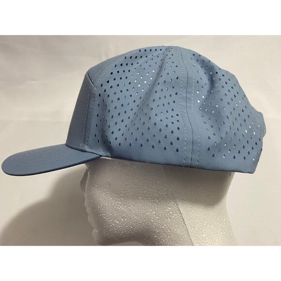 Slicker Beaut Shaka Light Blue Performance Cap Perforated Mesh Adjustable Hat - Picture 8 of 10